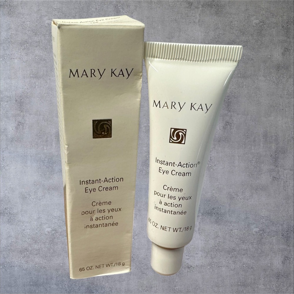 Mary Kay Instant-Action Eye Cream 1168 0.65oz White‎ New NIB Discontinued 1168